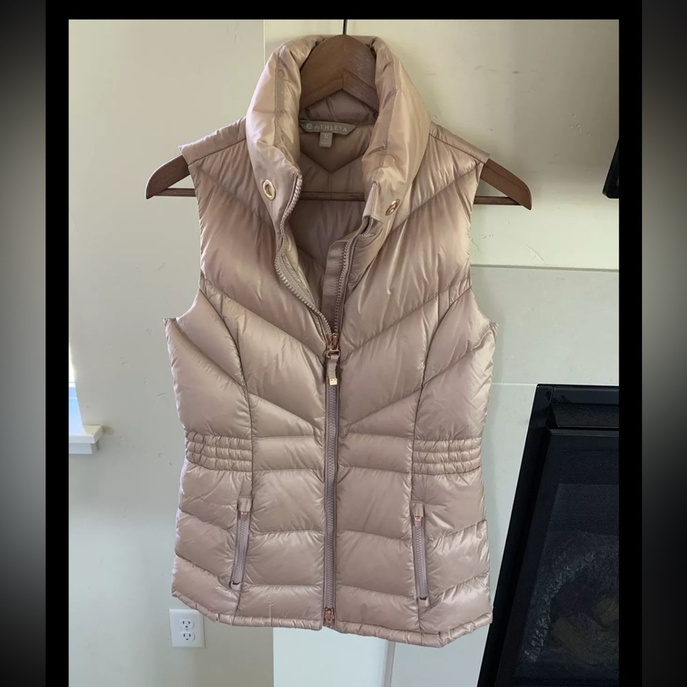 Athleta Women’s Banner Peak Goose Down Vest rose gold XS Puffer Outdoor 350856 - Picture 13 of 13